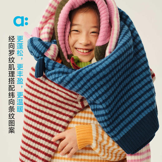 【圈圈羊毛条纹毛衣】allblu幼岚儿童毛衣A类25秋冬新款男童女童 商品图2