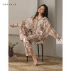 可人儿春秋季带胸垫奥力棉女士长袖长裤睡衣可外出纯棉家居服套装 商品缩略图2