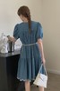 Stay2Weeks 牛仔花边泡泡袖腰带连衣裙 18629 商品缩略图6
