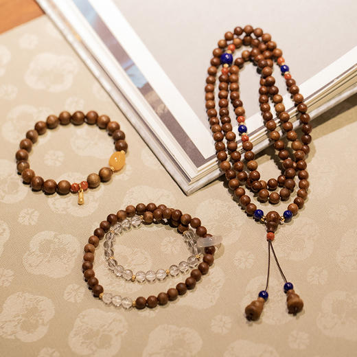 金丝楠百年老料匠造，东方珍木文玩珠串 商品图0