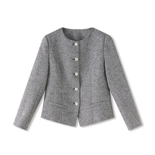 WL 2512710小香风法式优雅赫本短款收腰修身外套 商品图4