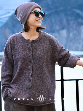 PETIT SCHAN小闪 CLO#915 When the grapes are ripe 葡萄成熟时 纯羊毛花纱卷边毛衣