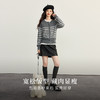 【09/26新品】熙世界经典复古miu系条纹毛衣女2025秋冬款圆领长袖软糯针织开衫 商品缩略图2