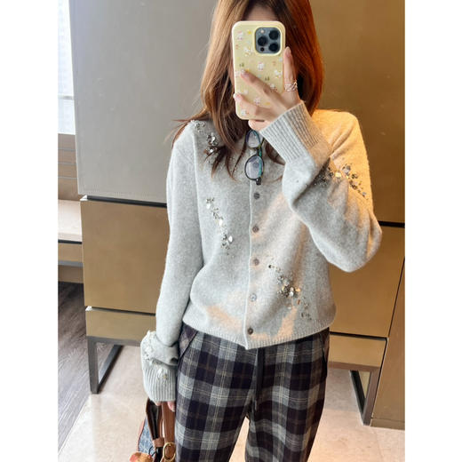 2509404   重工“繁星”手工钉珠开衫 商品图2