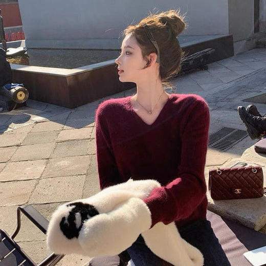 it hut 拉毛2.0升级版羊毛针织衫 圆领/V领 无缝一体工艺 软糯舒适 20色可选 商品图8