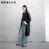 NEELLY纳俪商场同款秋冬新款经典时髦长风衣女复古翻领廓形外套N25091F01145 商品缩略图0