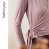 凡圣瑜伽优雅系带长袖外搭 F15371 商品缩略图5