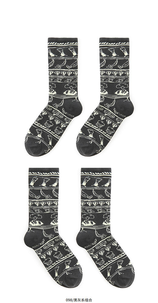 jnby  25年秋款  中筒袜  6P9N10220 商品图2