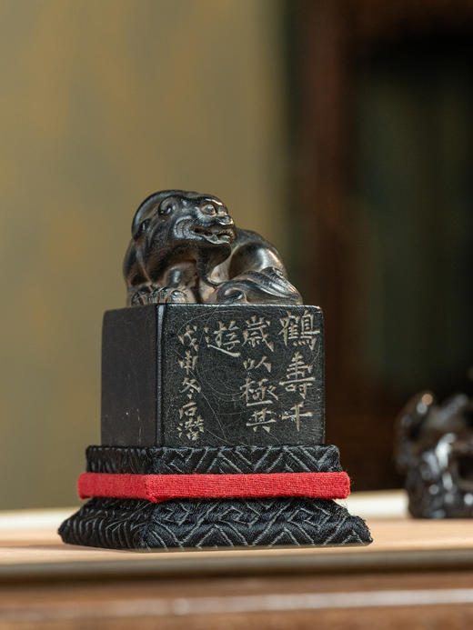 清	吴隐款寿山石诗文印章 商品图1