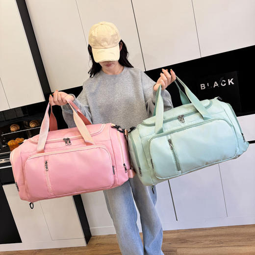 耐磨防泼水【干湿分离！独立鞋仓】旅行包大容量单双肩可拆卸背包健身瑜伽收纳包出差行李包运动包。ha 商品图1