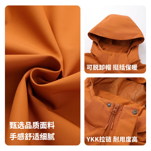 【冲锋系列&防水】圣得西男女同款2025秋新款户外三合一连帽外套 商品图4