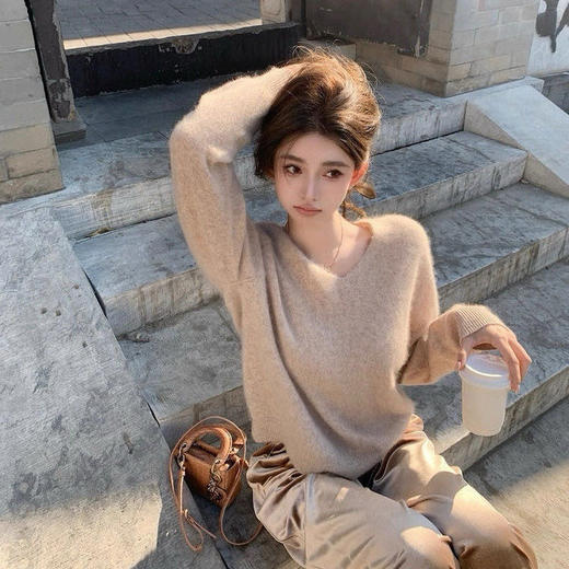 it hut 拉毛2.0升级版羊毛针织衫 圆领/V领 无缝一体工艺 软糯舒适 20色可选 商品图6