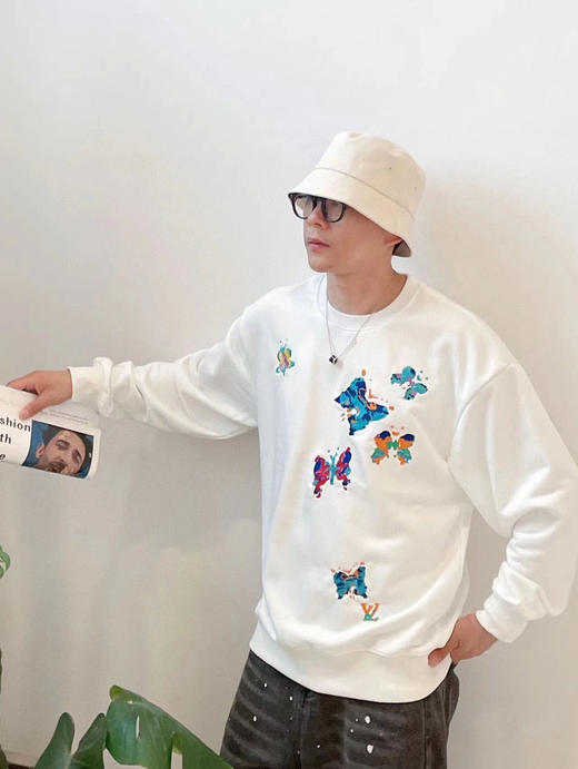 驴家 走秀款经典七彩斑斓蝴蝶卫衣 男女同款（SS） 商品图5