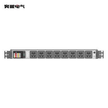 突破PDU机柜插座/插排/插线板/接线板 8位自接线盒 热插拔指示灯 安推MG37-2L 商品图2