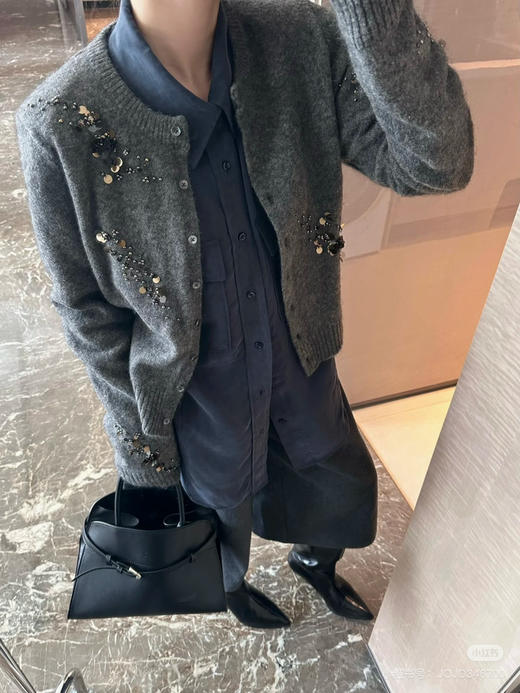 2509404   重工“繁星”手工钉珠开衫 商品图4