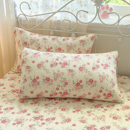 【品牌直发】加倍生活 A类水洗皱皱纱印花床笠单品/床笠三件套 yb0929001 商品图7