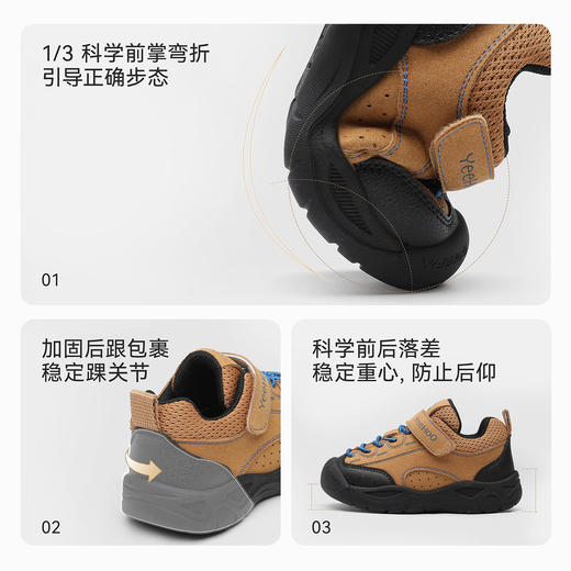 英氏婴幼儿鞋子春秋新款宝宝户外运动休闲鞋男女童防滑鞋包头鞋 商品图2