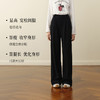 【严选】孟子义代言诗凡黎雪尼尔直筒拖地西装裤2025秋新款高腰垂感休闲裤7GA151301 商品缩略图2