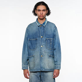 marka COVERALL JACKET 有机棉水洗牛仔工装夹克外套