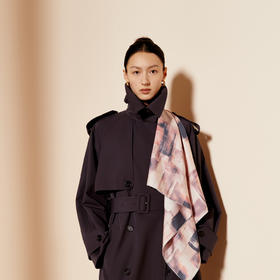 凤凰之家“浮光映城”75厘米双面印花中方巾