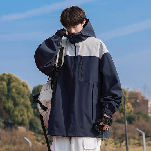 山系冲锋衣男女三合一外套连帽春秋户外登山美式夹克防水防风 商品图3