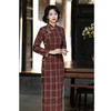 SKY 361824格子旗袍复古民国风日常改良旗袍 商品缩略图2