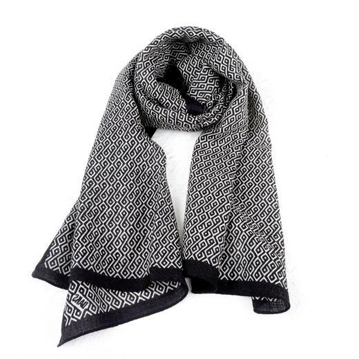 秋冬保暖时尚羊毛男士围巾商务休闲百搭 商品图9