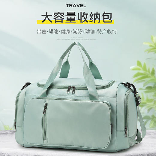 耐磨防泼水【干湿分离！独立鞋仓】旅行包大容量单双肩可拆卸背包健身瑜伽收纳包出差行李包运动包。ha 商品图2