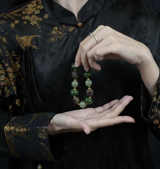 【会员专享】后辰新中式气质沉香碧玉链 商品图2