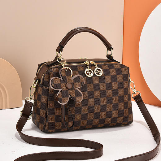 雀说新款时尚印花轻奢大容量轻便单肩斜挎手提包AL9003 商品图2