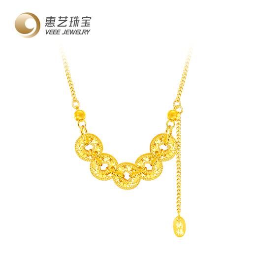 黄金钱多多招财五帝钱套链 商品图4