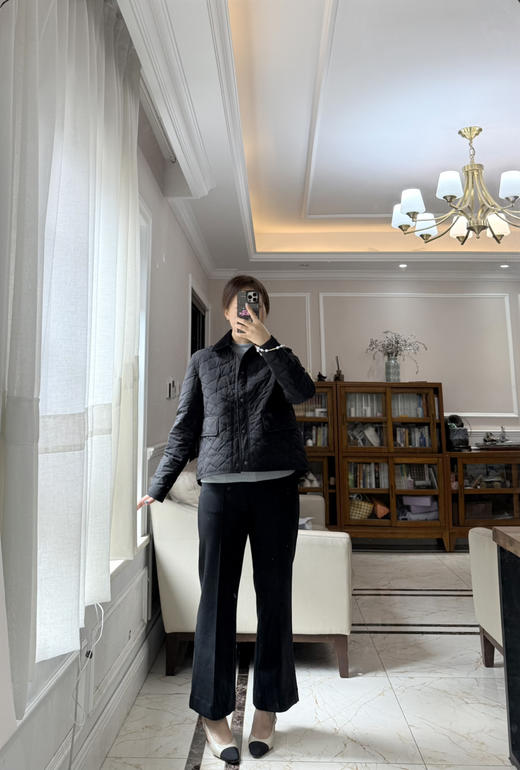 1016-4 独家圆正 小禾 秋冬罗马布九分裤 有弹力167/135穿38码，合身效果，140斤就必须穿40了 商品图2