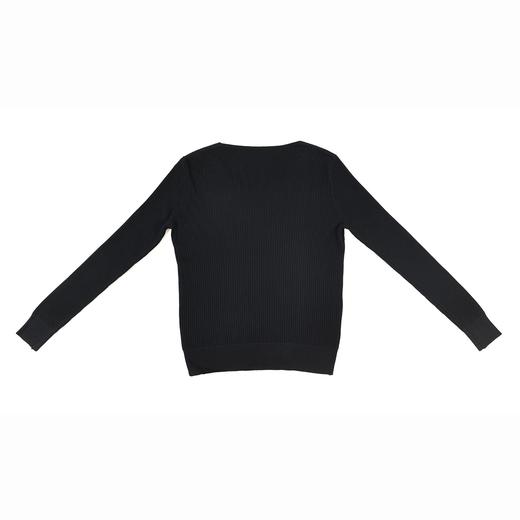 半身缘女装 秋季V领假两件装饰内搭针织打底衫毛衣JL002 商品图6