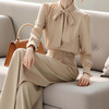 2025早秋高级感小香风衬衫阔腿裤职业两件套G325a7542 商品缩略图1