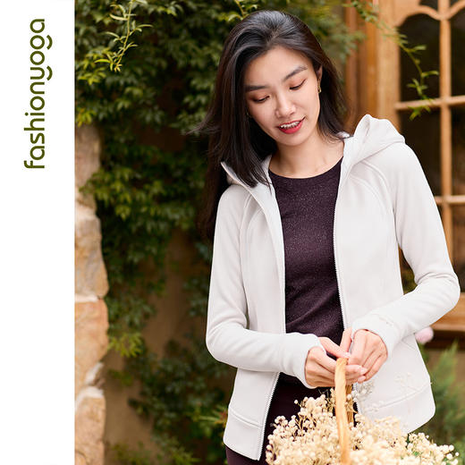 凡圣瑜伽修身连帽开衫外套 F15852 商品图4