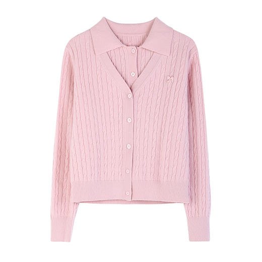 NEELLY纳俪商场同款秋季新款舒适针织打底两件套女修身显瘦毛衣N25094A04620 商品图3