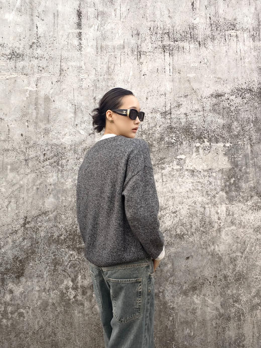 【灰度森林🌳】噢蜜ooomeooo口袋装饰套头毛衣 商品图4