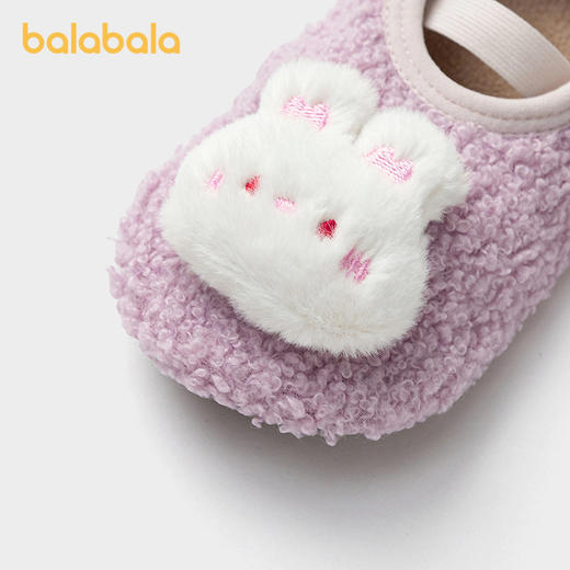 巴拉巴拉宝宝地板袜防滑点胶冬季加绒婴幼儿保暖袜子 商品图2