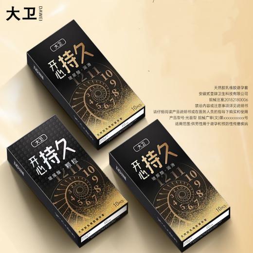 大卫 正品安全套套避孕套超薄玻尿酸男用润滑女士成人用品开心持久润滑+持久颗粒 20只装 商品图2