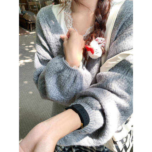 <曾小咸推荐>韩系外套软糯毛衣开衫【预售款，预计3-15天发货】 商品图4