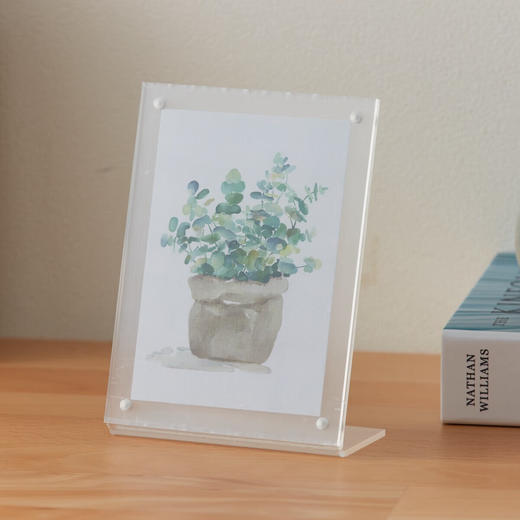 亚克力透明相框L型摆台展示画框磁吸式相框 商品图1