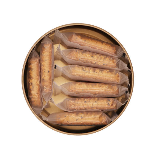 128g果仁曲奇 小麦胚芽黑芝麻燕麦片小金罐 婚庆送礼团购 商品图1