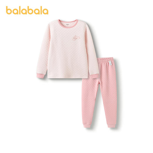巴拉巴拉女童内衣套装儿童2件套新款2025冬夹棉保暖 商品图4