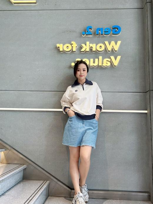 佐丹奴女装25年商场同款拉链翻领卫衣05325621 商品图2