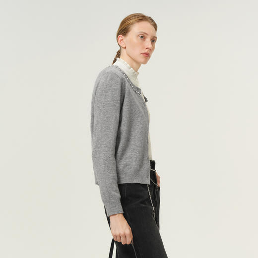 【商场同款】伊芙丽冬毛衫开衫1FA231263 商品图4