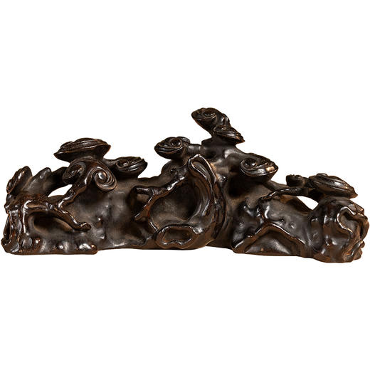 清	紫檀透雕灵芝纹笔架山 商品图5