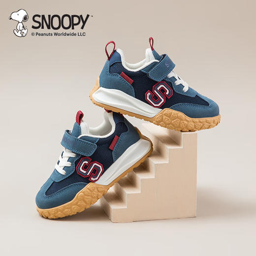 SNOOPY史努比童鞋男童跑步鞋秋季新款轻盈缓震透气网面软底休闲运动鞋27-37 商品图4