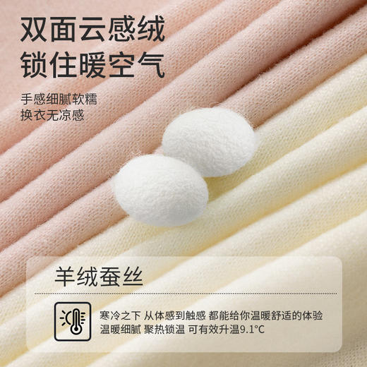 舒适二合一！初高中发育期中大童女童冬季德绒保暖护肚带胸垫背心少女文胸无痕 商品图3