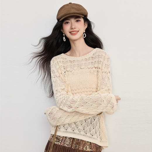 【09/26新品】熙世界老钱风丝巾系带阔腿裤女25年秋季宽松慵懒松弛感休闲直筒裤 商品图2