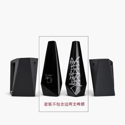 Tesla/特斯拉 Cyberstein 啤酒杯黑色陶瓷波状边缘握把 致敬 Cybertruck 棱角分明的车身 限量版套装 商品图6